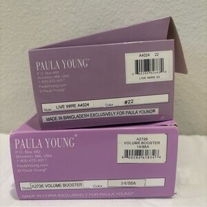 Paula Young Color 22 A4024 Clip On & 14/88A A2726 Clip On With Box